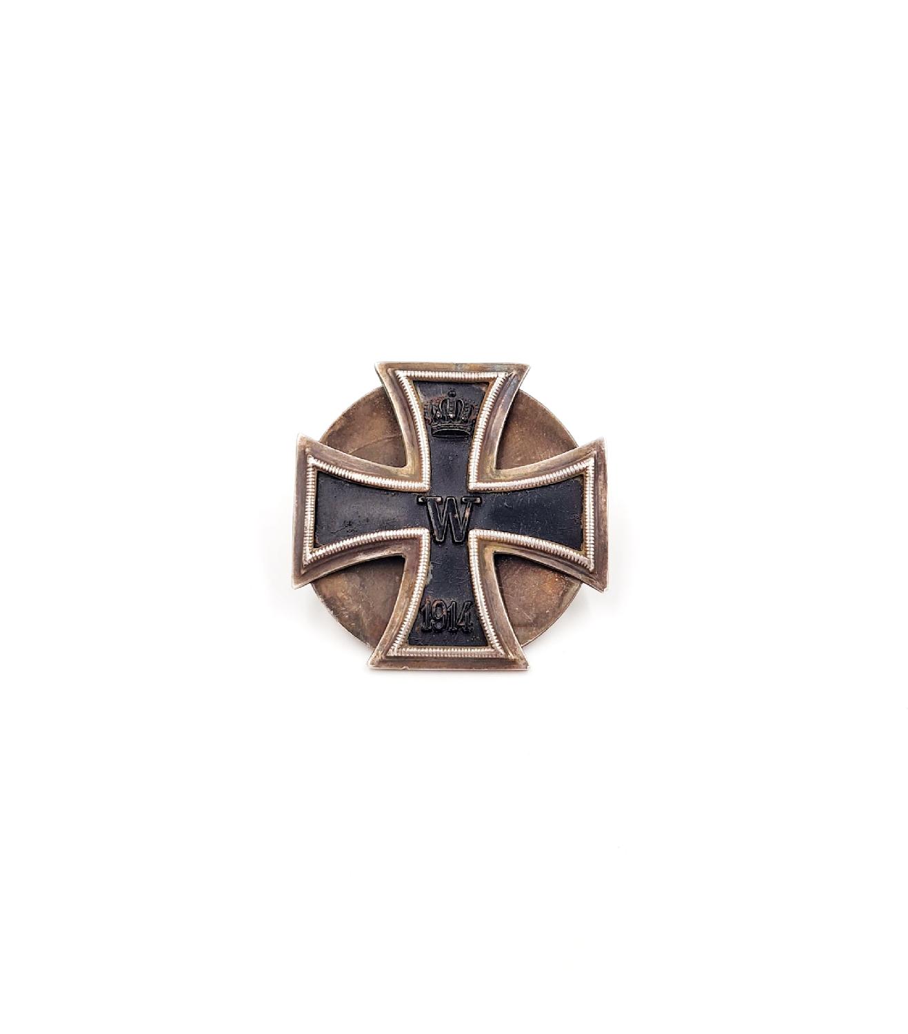 militaria : Croix de fer 1ère classe 1914 montage à disque