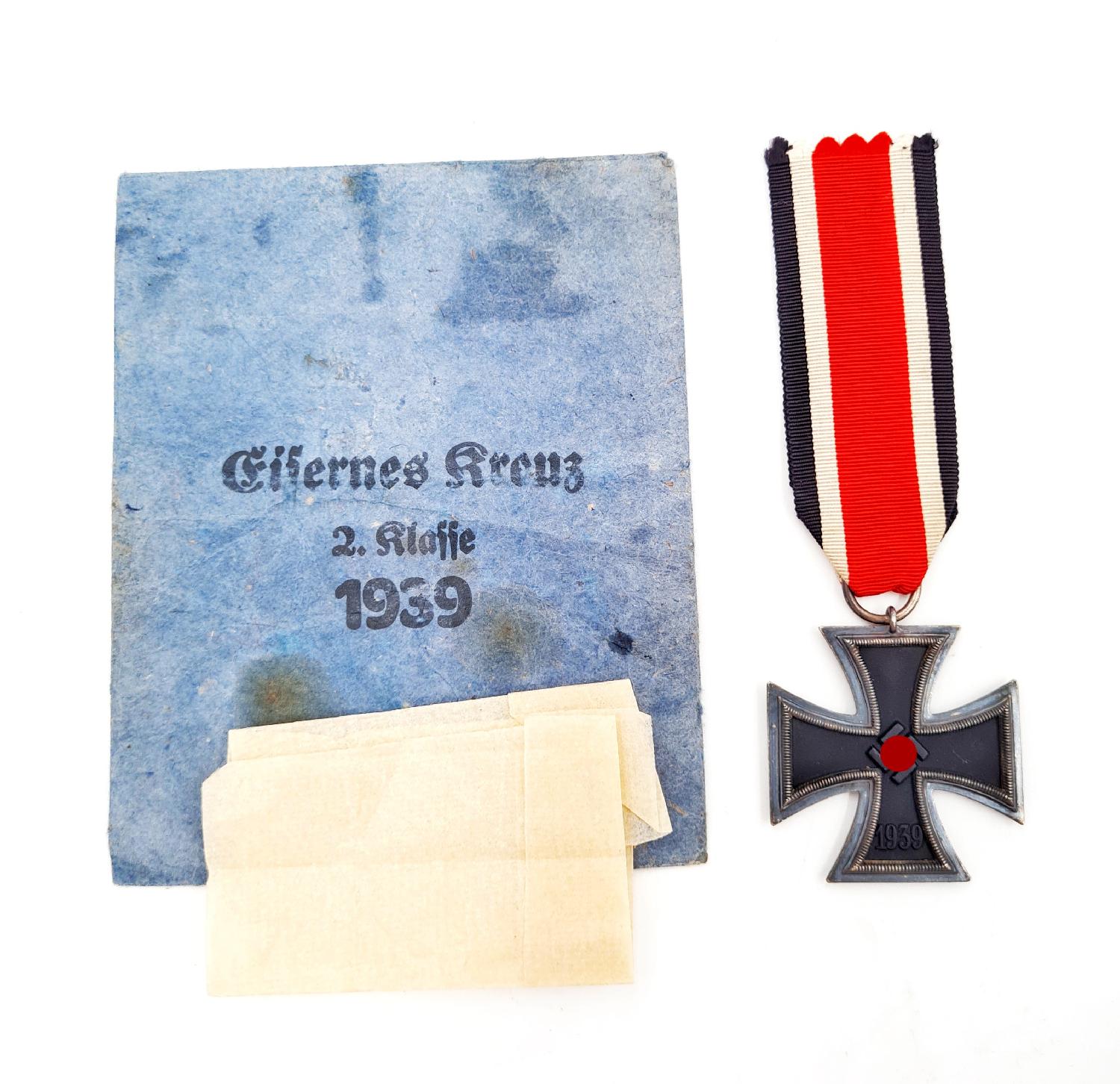 militaria : Croix de fer 2ème classe + Sachet 