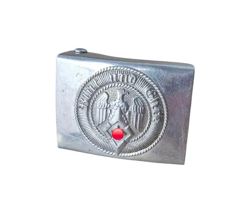 militaria : Boucle Hitlerjugend Aluminium RZM M4/44