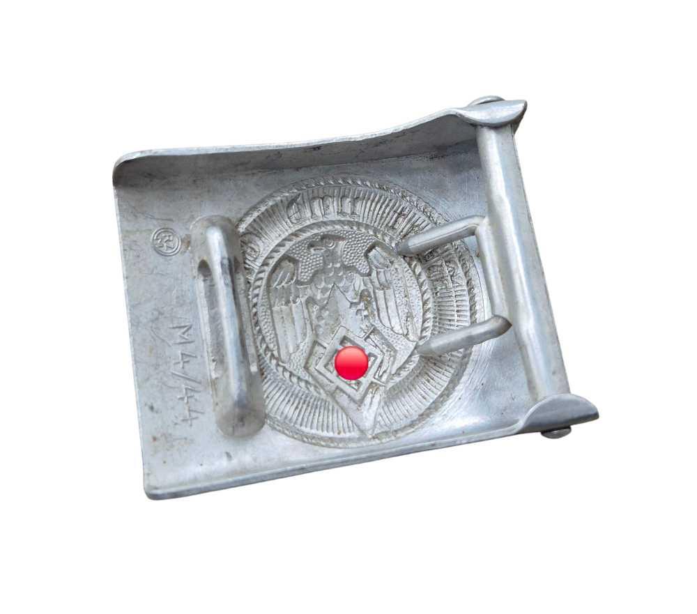 militaria : Boucle Hitlerjugend Aluminium RZM M4/44 (2)