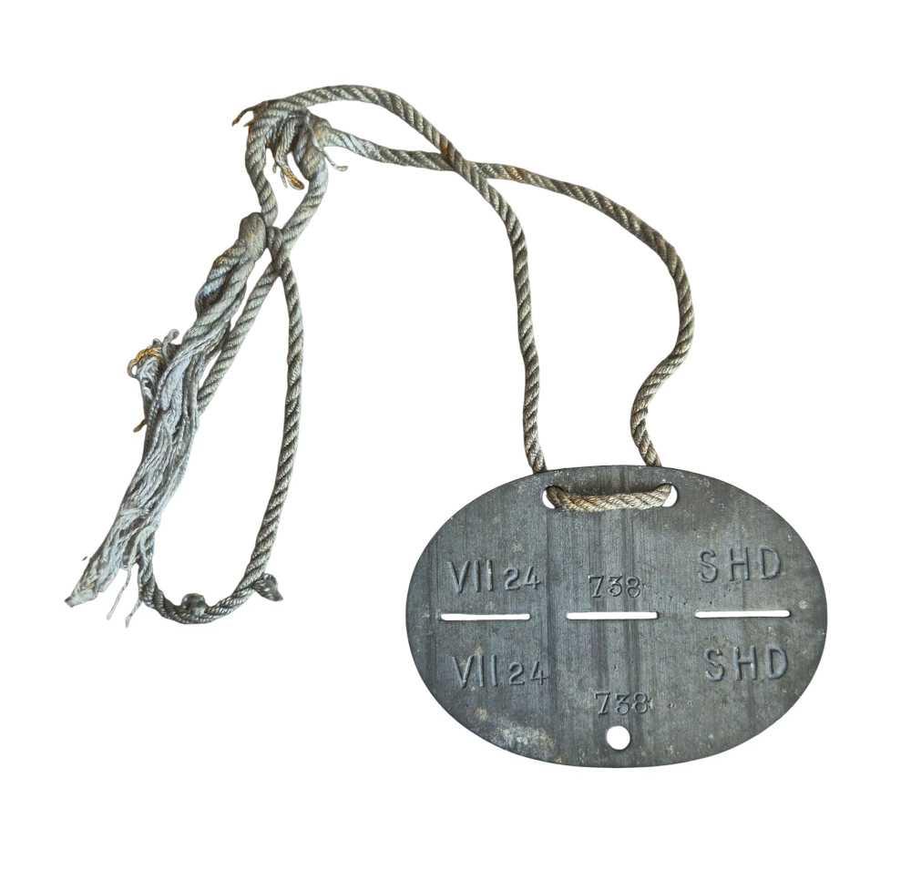 militaria : Plaque d'identité Luftschutz SHD