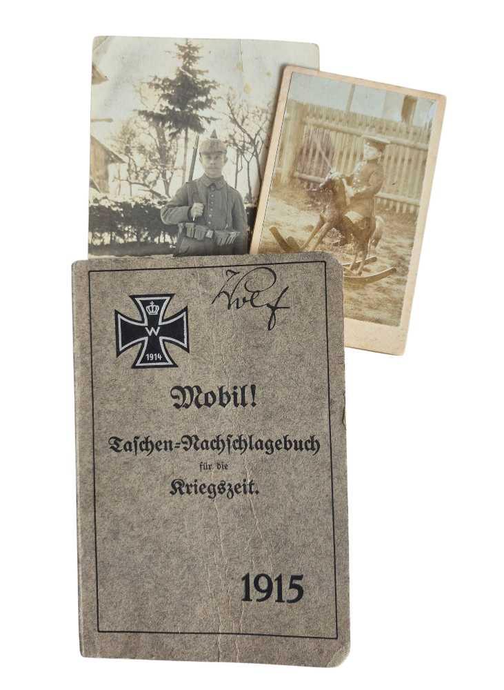 militaria : Journal de poche du soldat allemand 1915 + photos