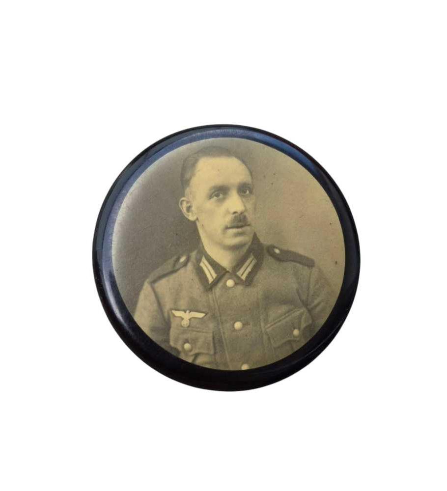 militaria : Miroir de poche allemand WW2