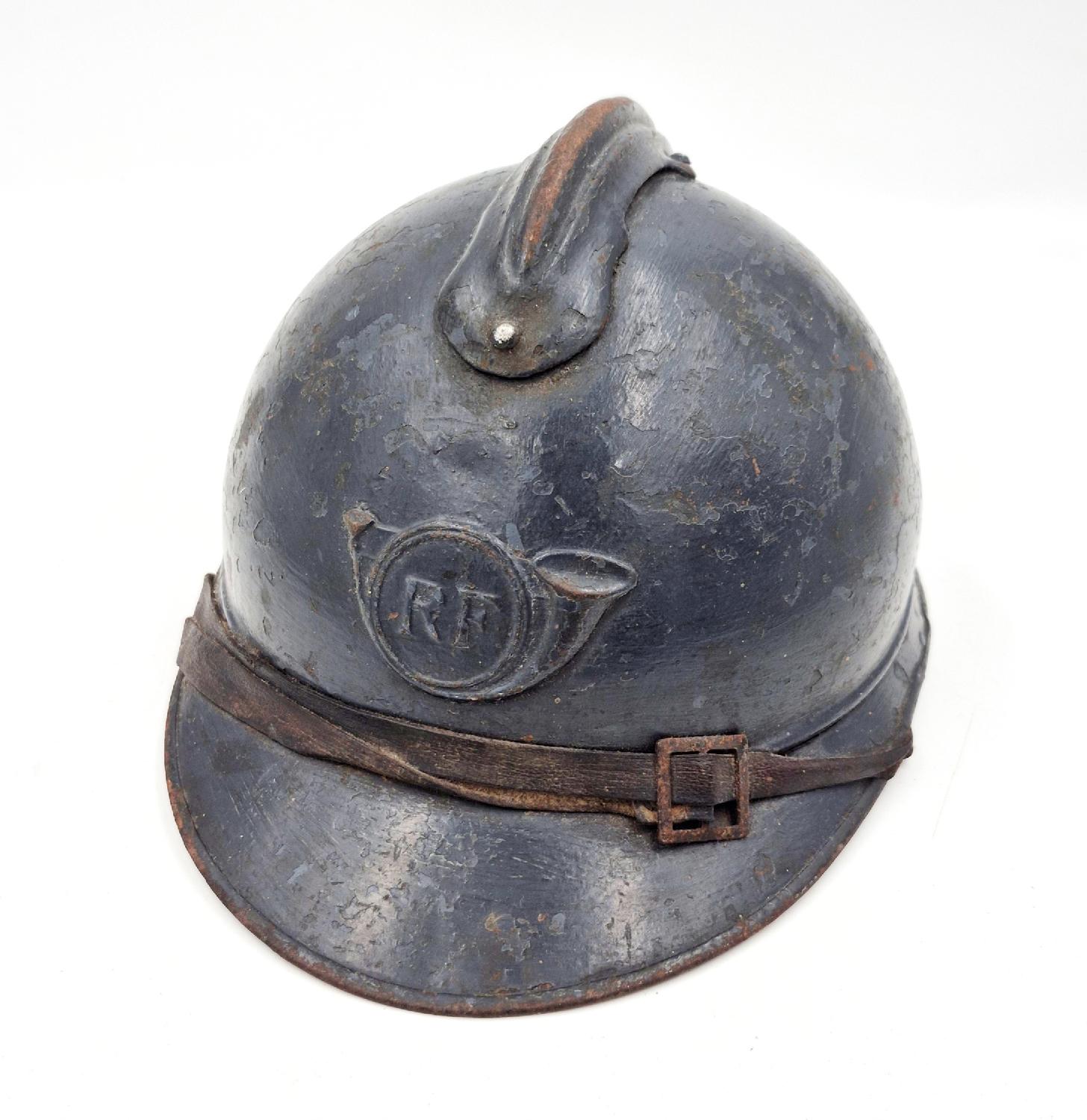 militaria : Casque Adrian Chasseur modèle 1915