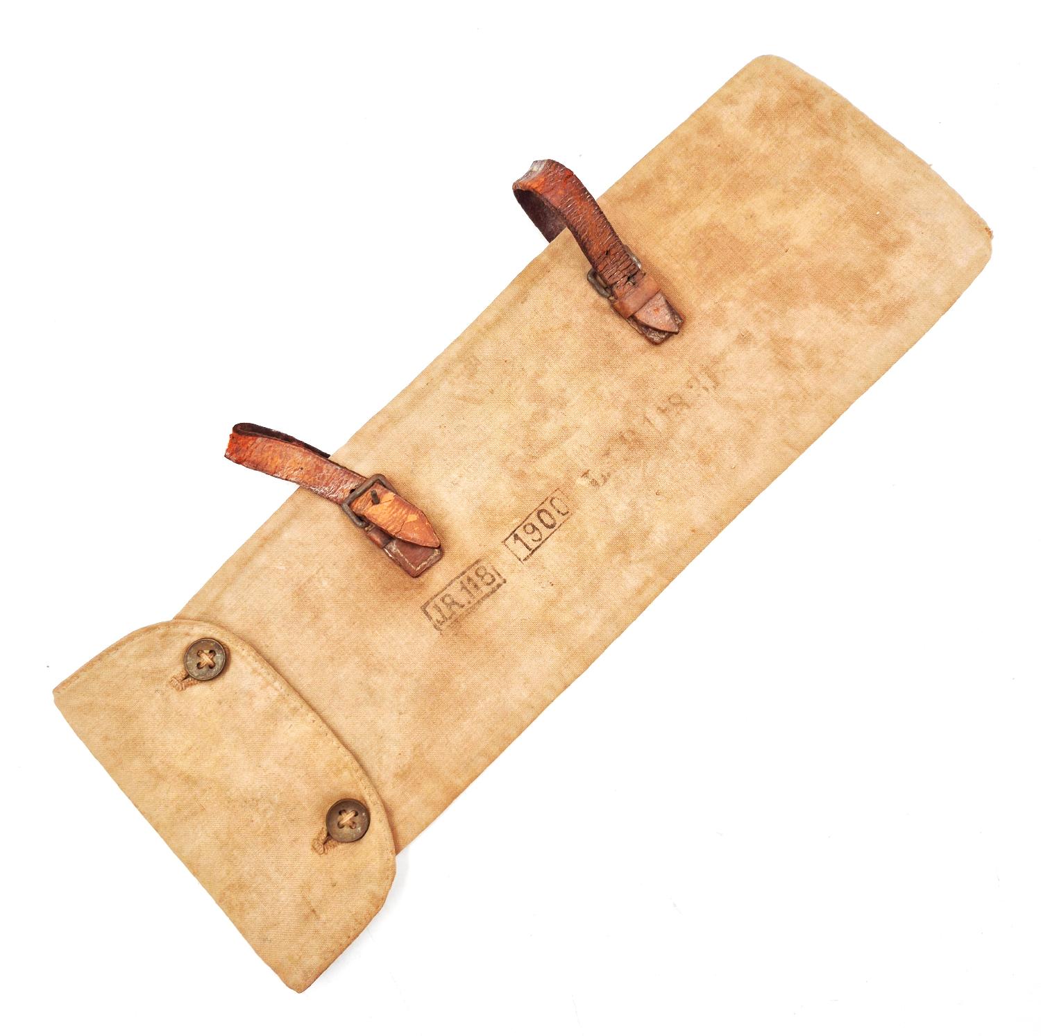 militaria : Étui à piquets de tente Hessois régimenté 