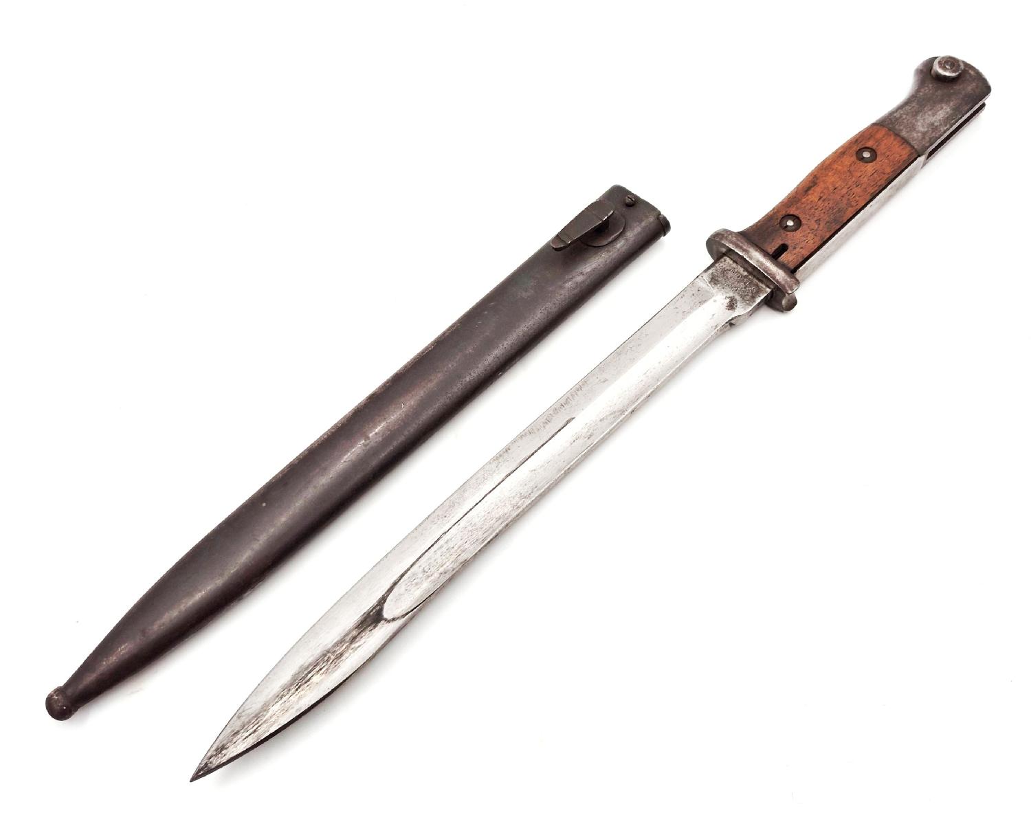 militaria : Baïonnette 84/98 dents de scie meulées