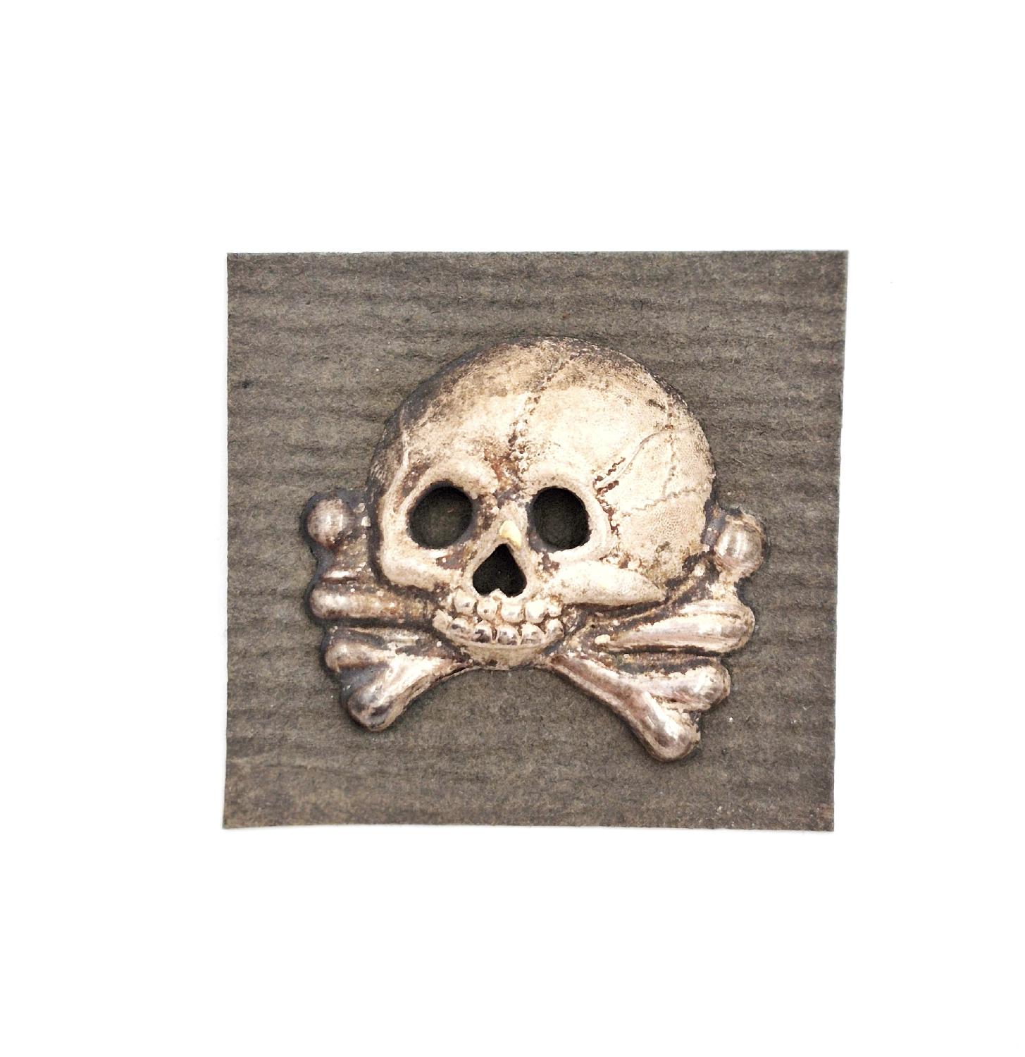 militaria : Totenkopf Allemand WWI Mütze / Schirmmütze