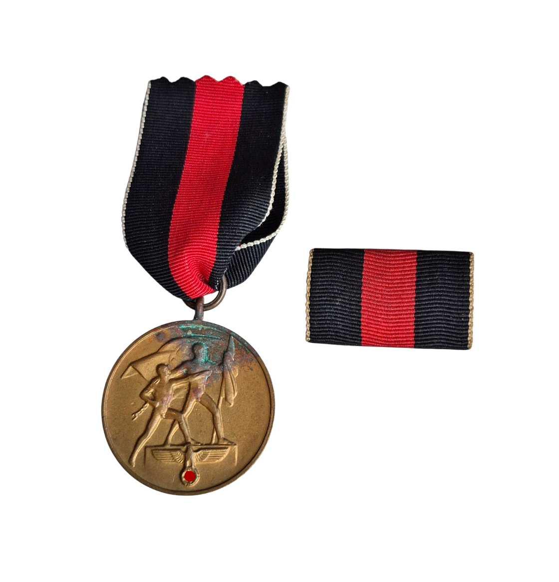 militaria : Médaille annexion des Sudètes 1938 + Rappel