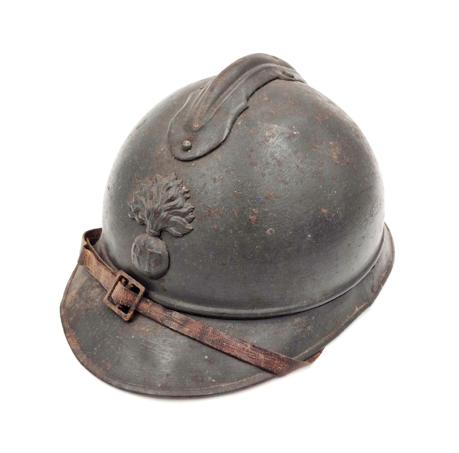 militaria : Casque Adrian modèle 15 infanterie, cavalerie