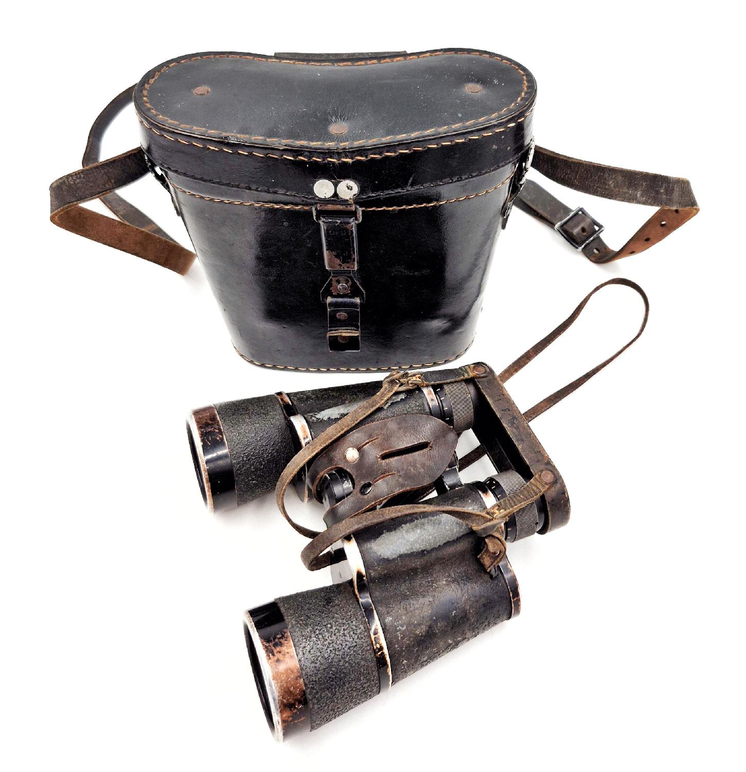 militaria : Jumelles Kriegsmarine 7X50 Carl Zeiss Jena avec accessoires