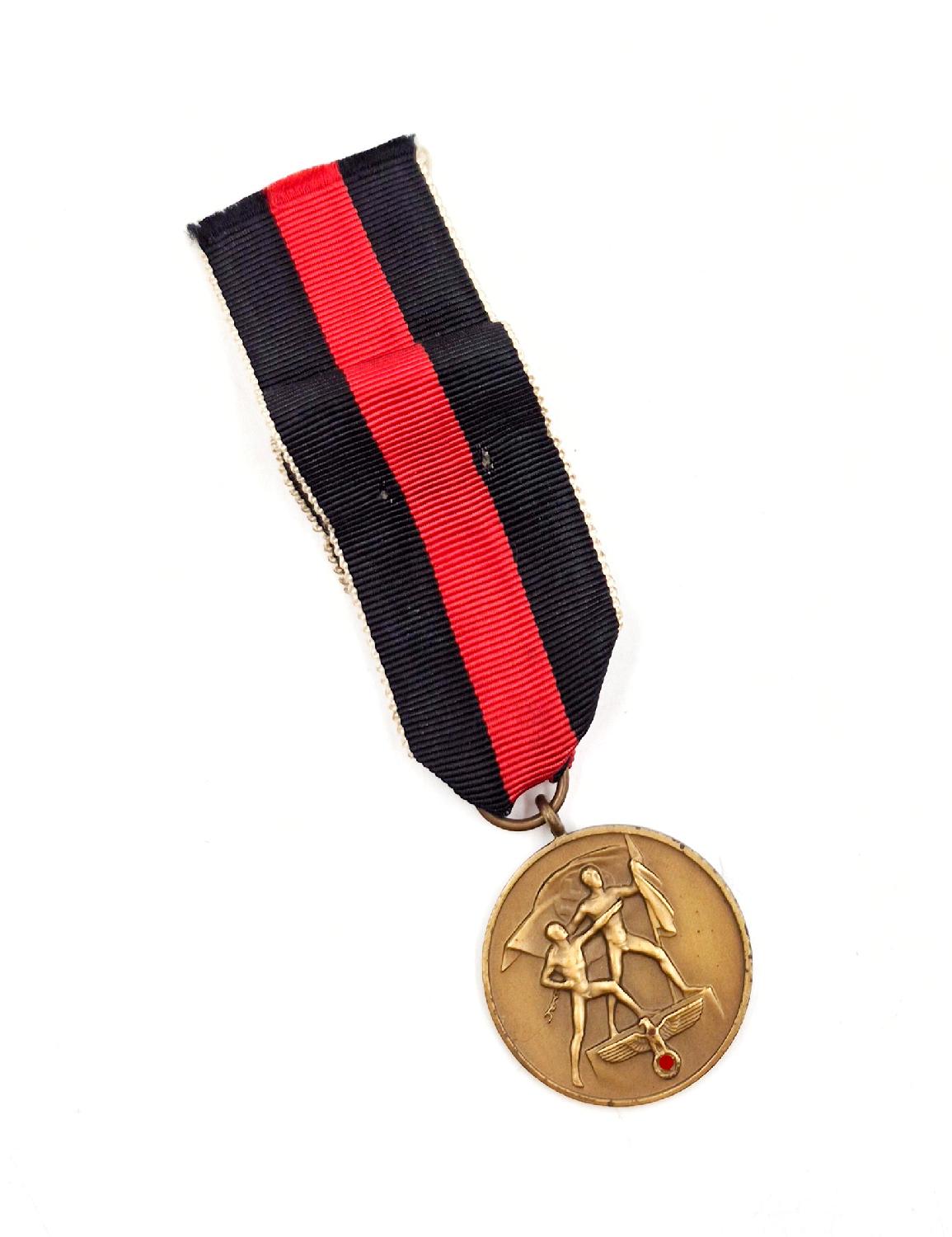 militaria : Médaille annexion des Sudètes 1938