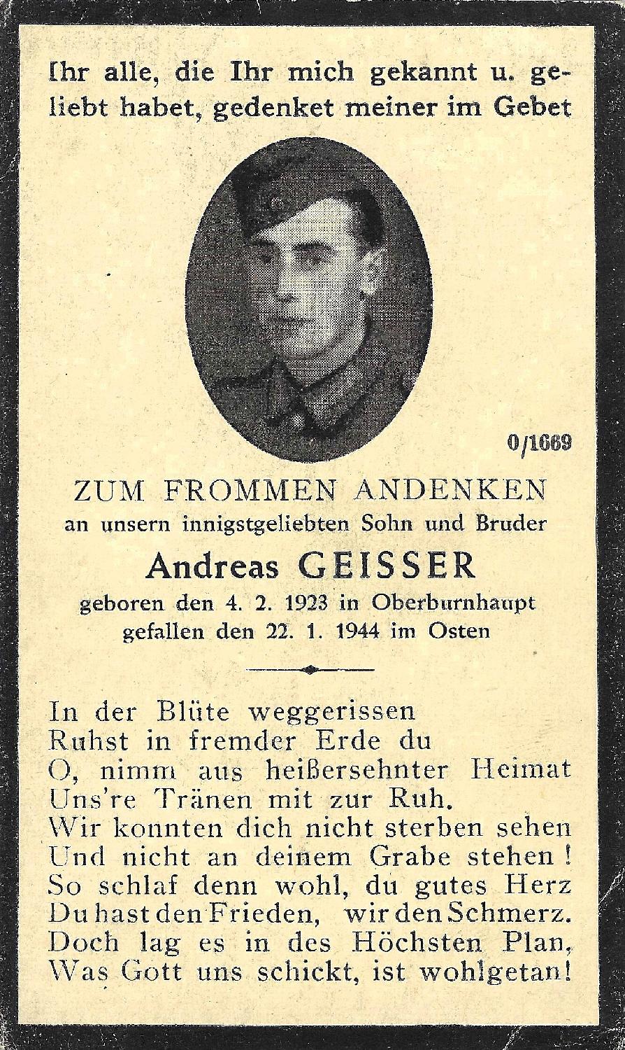 militaria : Avis de décès malgré nous Alsacien Burnhaupt le Haut