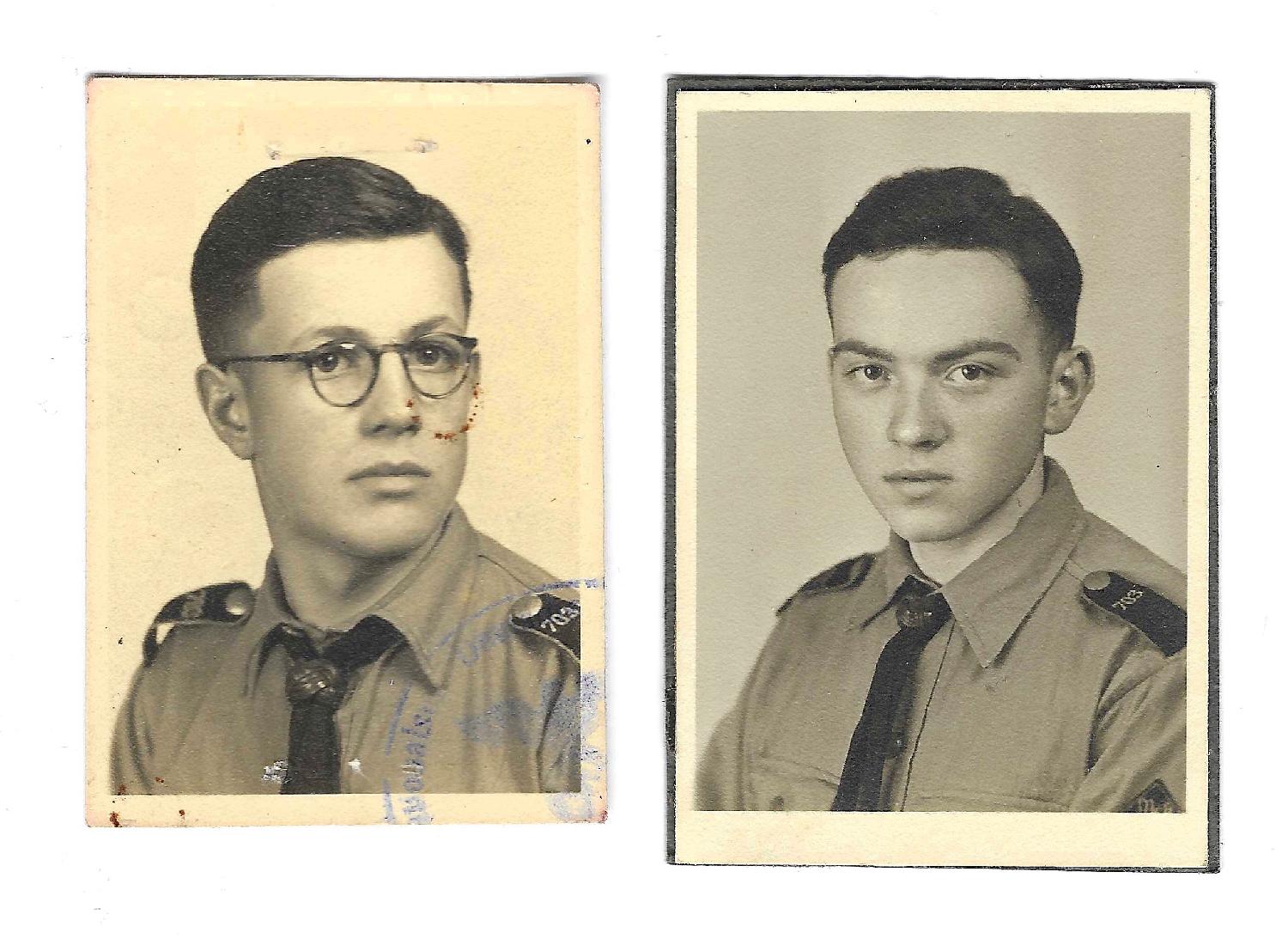 militaria : 2 photos HJ Bann 703 Zweibrücken