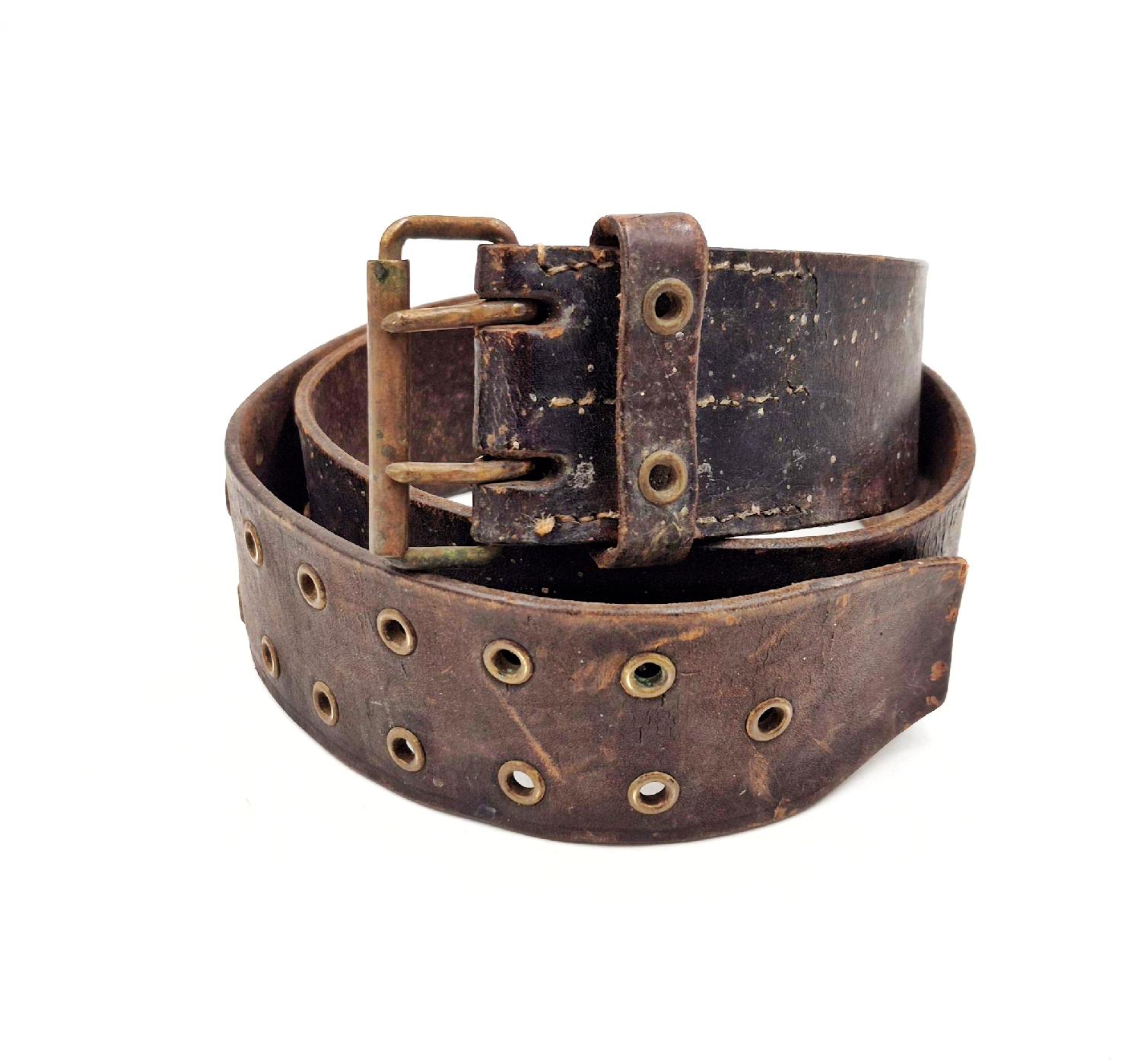 militaria : Ceinturon Français WW1 Ersatz œillets renforcés