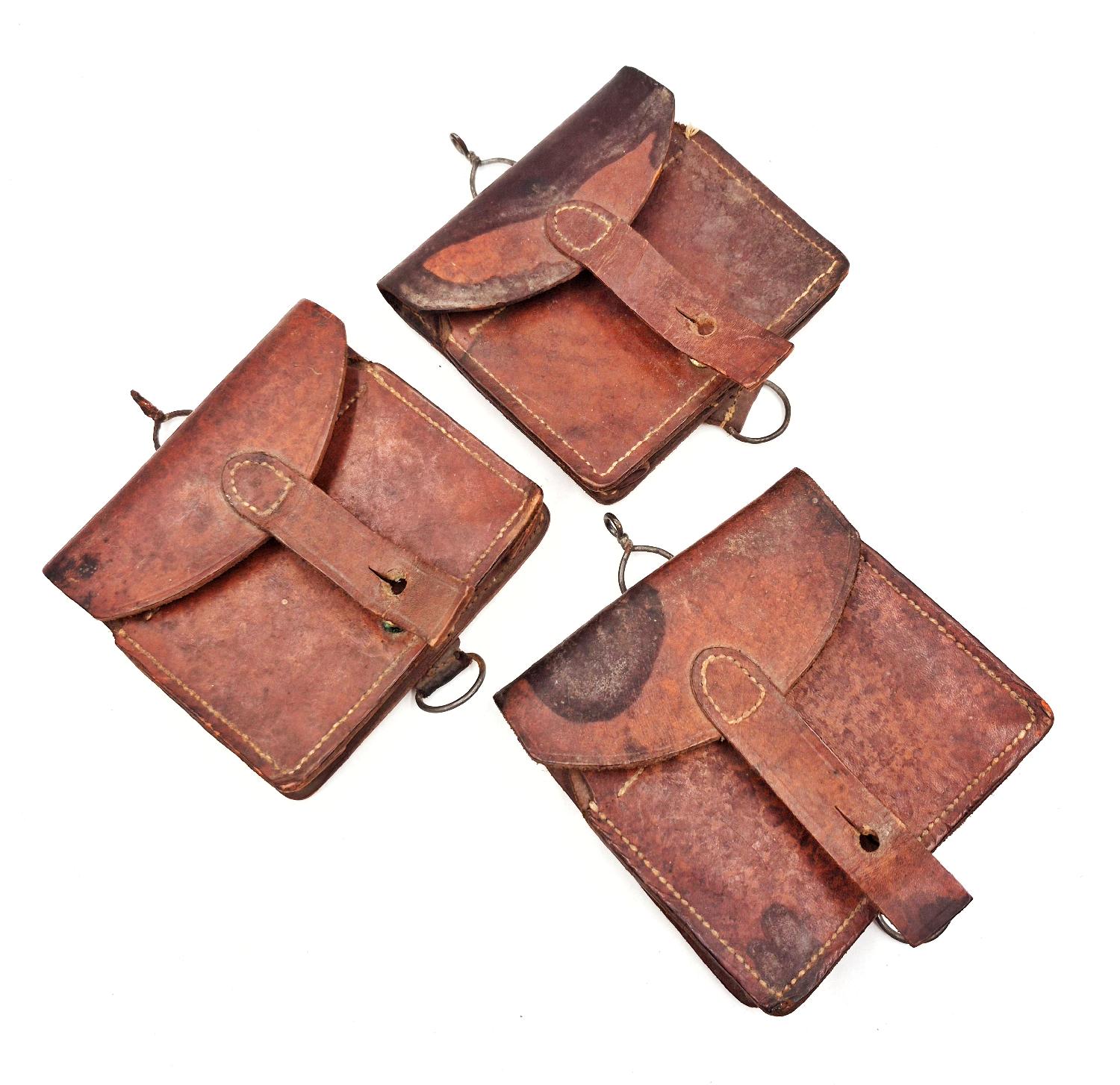 militaria : Trio de cartouchiéres Lebel modèle 1934 France 40 + ceinturon