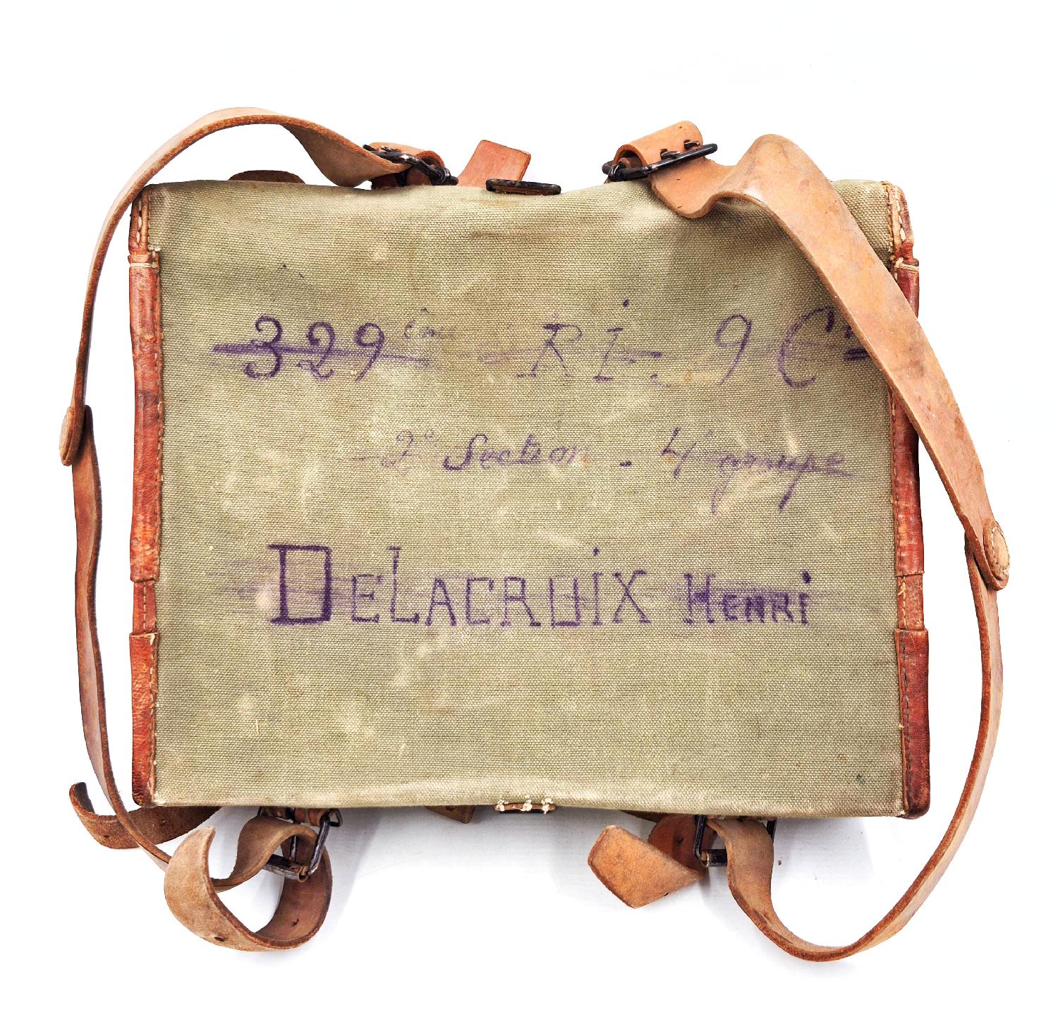 militaria : As de carreau complet nominatif 329ème RI Havre France 40 Meuse Ardennes