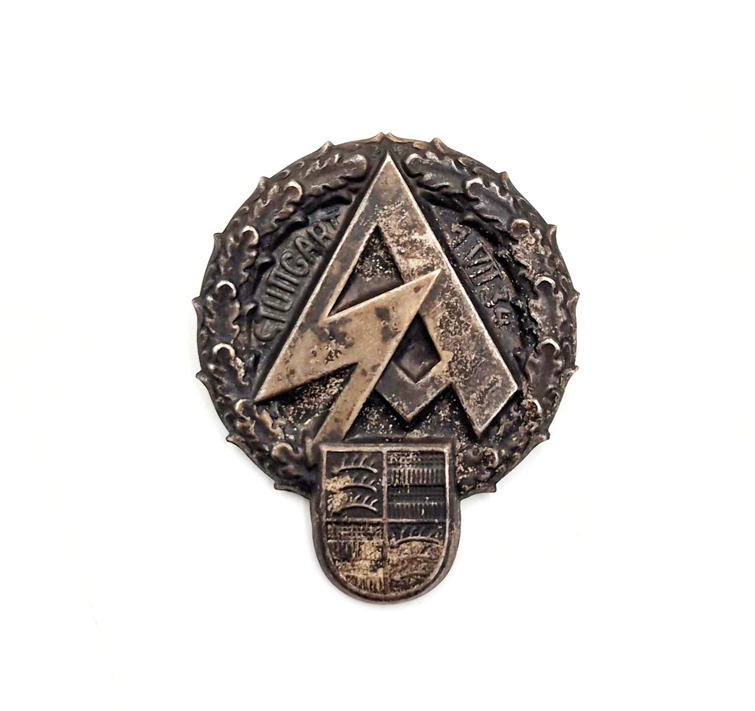 militaria : Insigne de journée SA Württemberg Stuttgart 1934