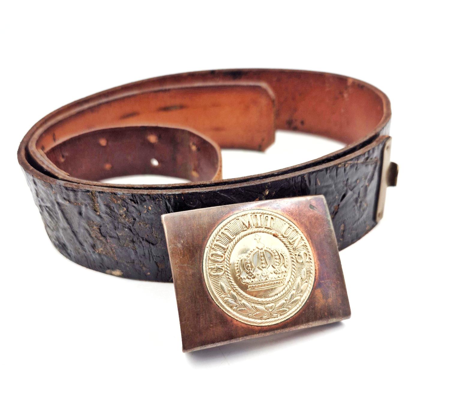 militaria : Ceinturon Prussien / Badois nominatif