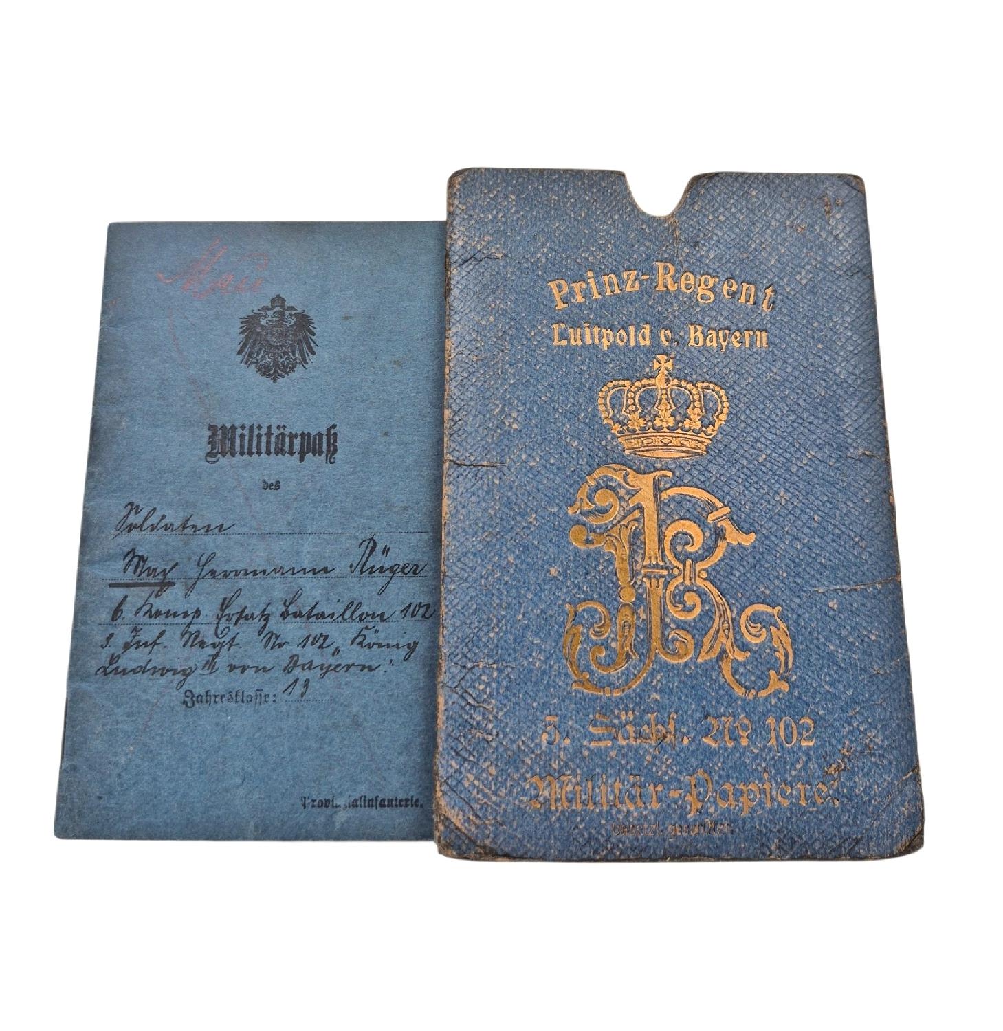 militaria : Hülle et MilitarPass Saxon IR102