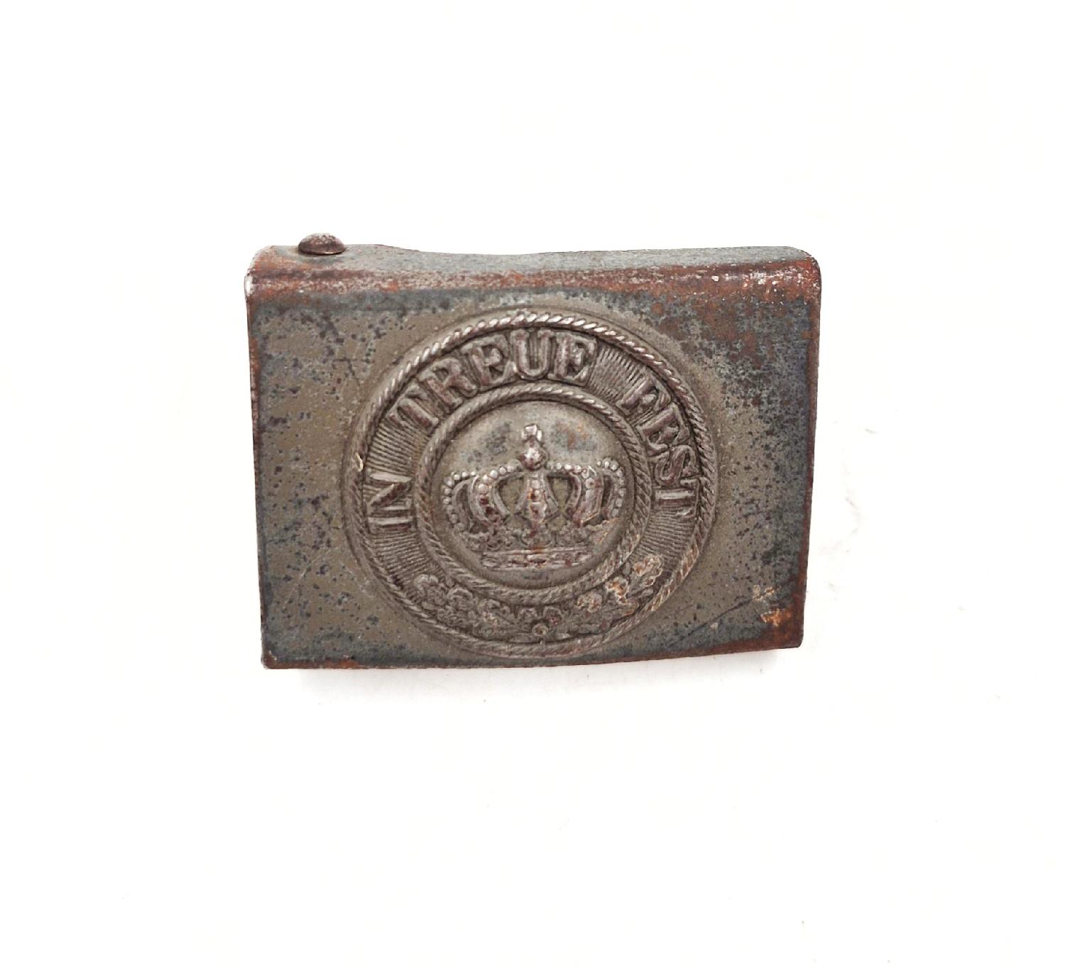 militaria : Boucle bavaroise Feldgrau modèle 1915