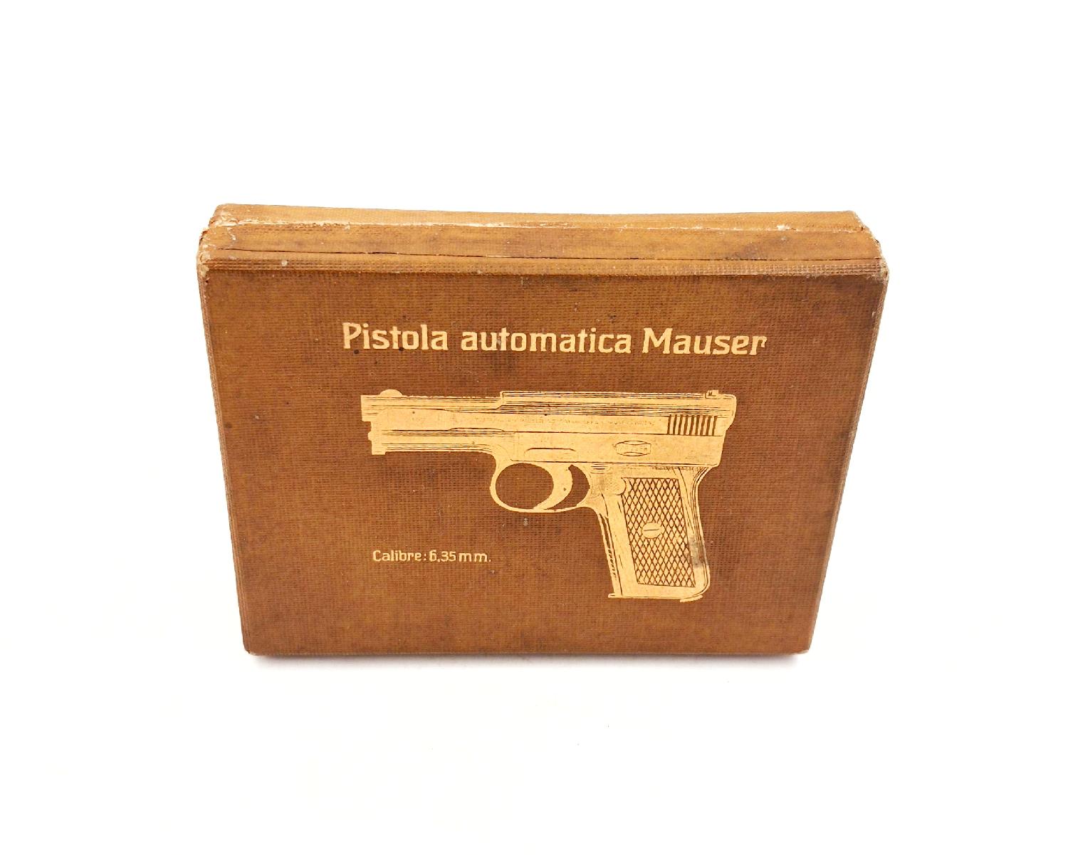 militaria : Boîte pour pistolet automatique Mauser 6,35 mm