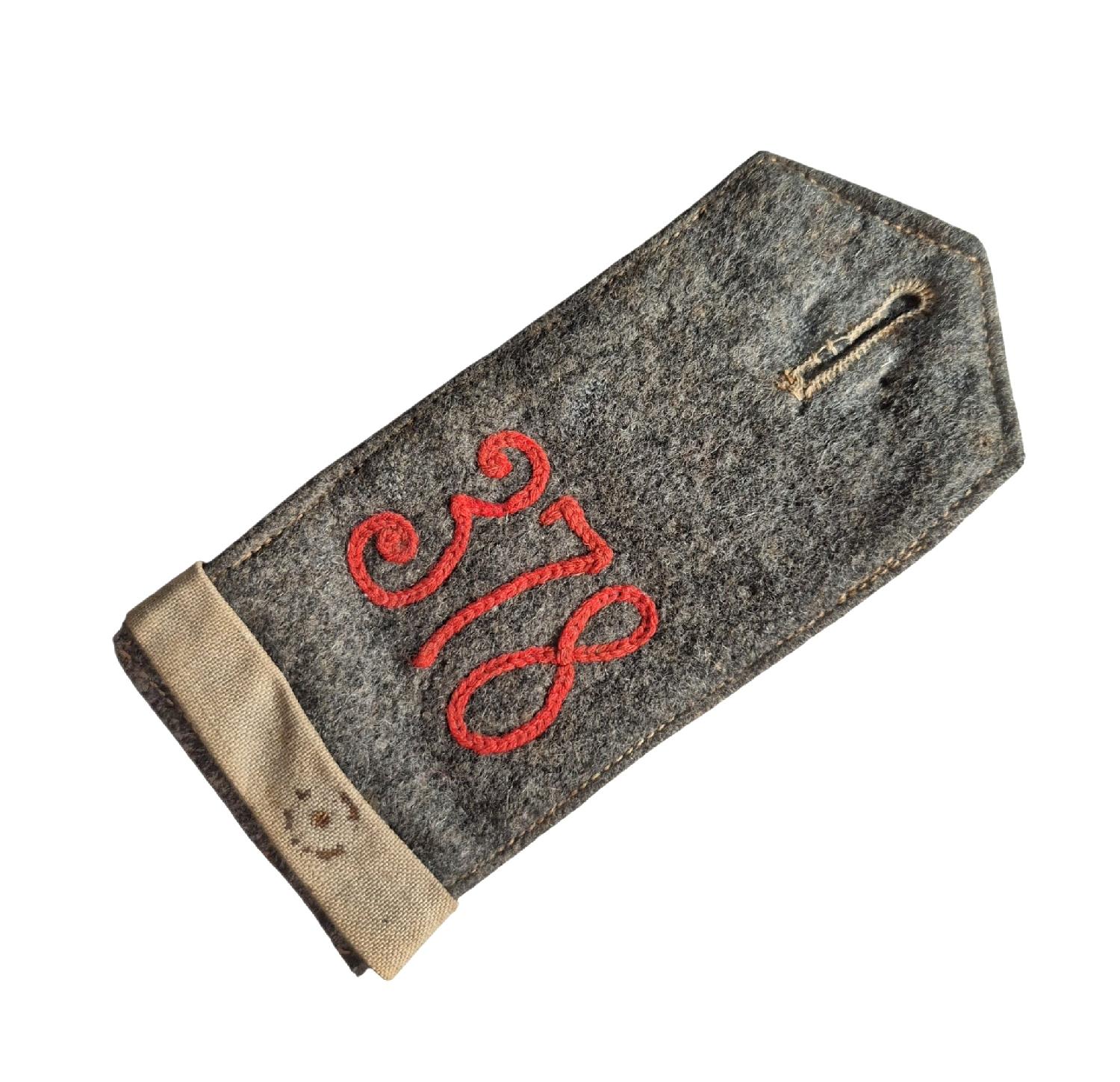 militaria : Patte d'épaule M.14 RIR. 378