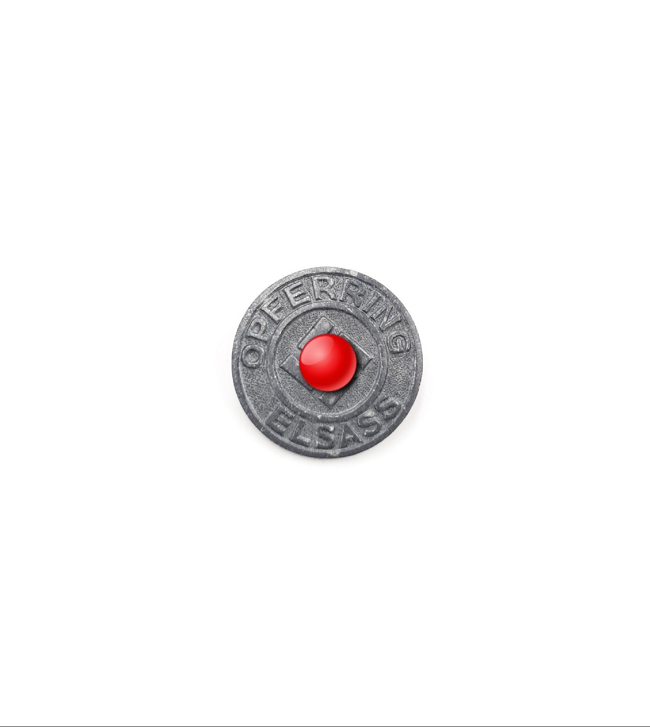 - Militaria Concept - photo principale: Badge Opferring Elsass marquage RZM